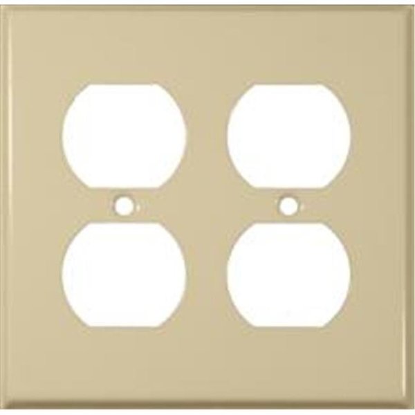 Doomsday Stainless Steel Metal Wall Plates 2 Gang Duplex Receptacle Ivory DO390779